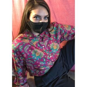 Vintage Pink Paisley Ralph Lauren Silk Blouse✨NWT✨